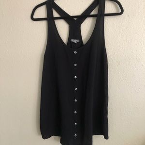 Volcom button down blouse tank top